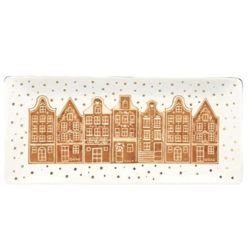 GINGERBREAD VILLAGE PLATTER