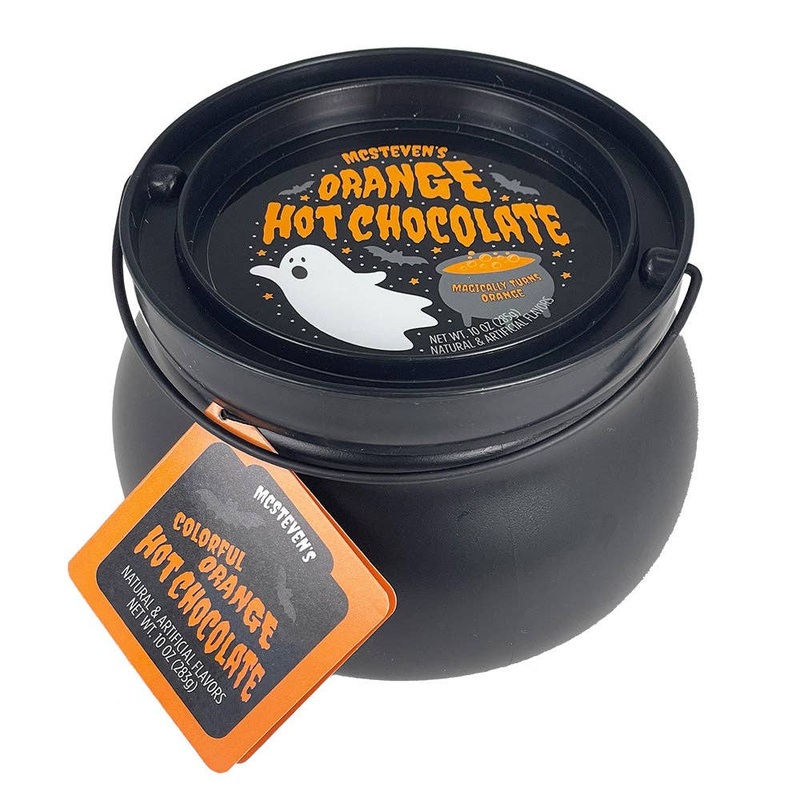 ORANGE HOT CHOCOLATE GHOST CAULDRON