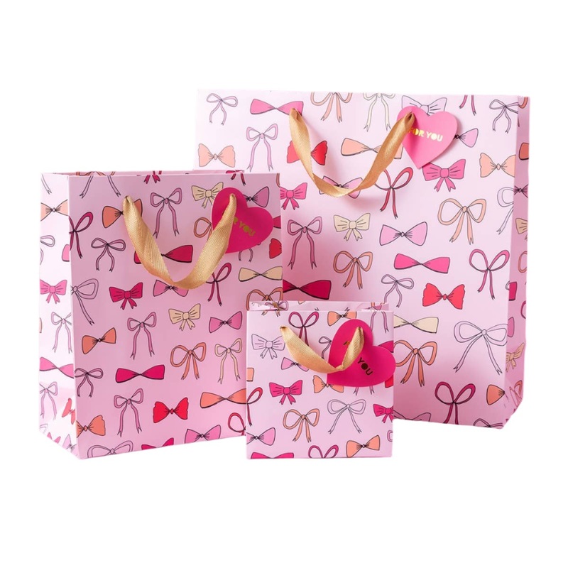 PINK BOWS GIFT BAG