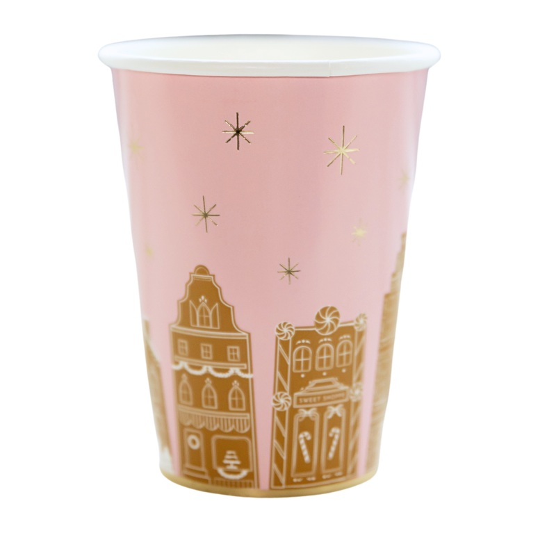 PINK GINGERBREAD CUPS