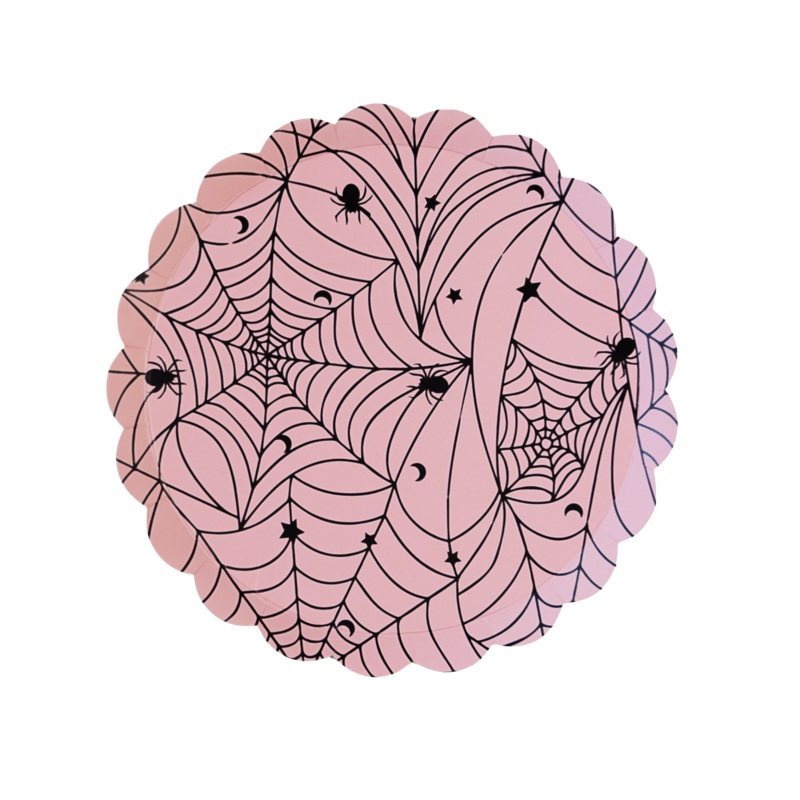 PINK SPIDER WEB SMALL PLATES