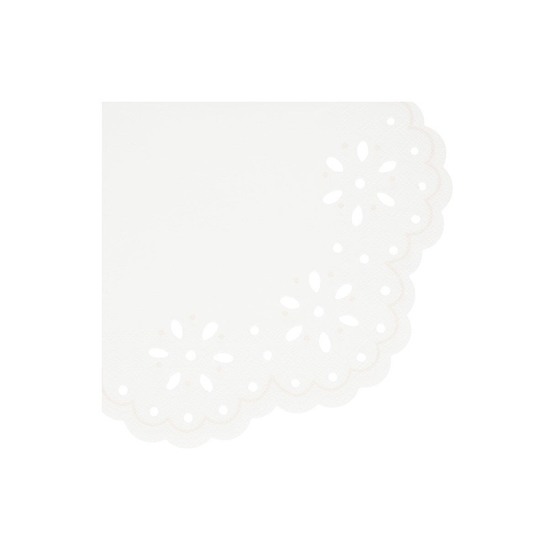 BRODERIE ANGLAISE LACE WHITE LARGE NAPKINS