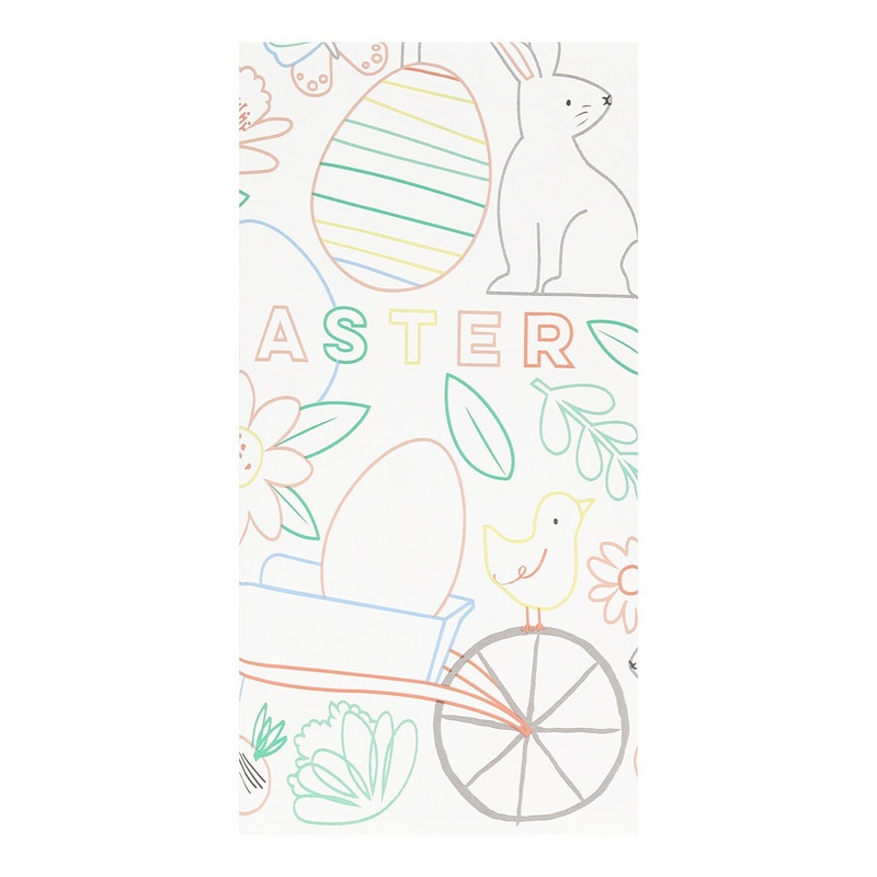 EASTER COLOR IN TABLECLOTH