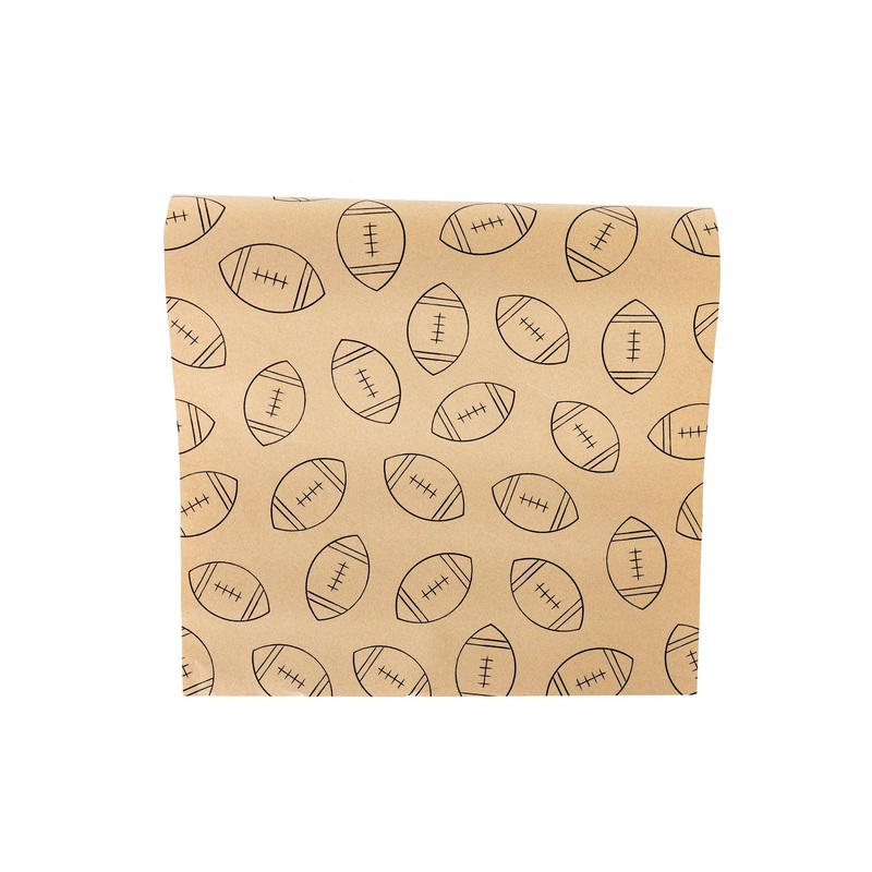 FOOTBALL KRAFT PAPER TABLE RUNNER