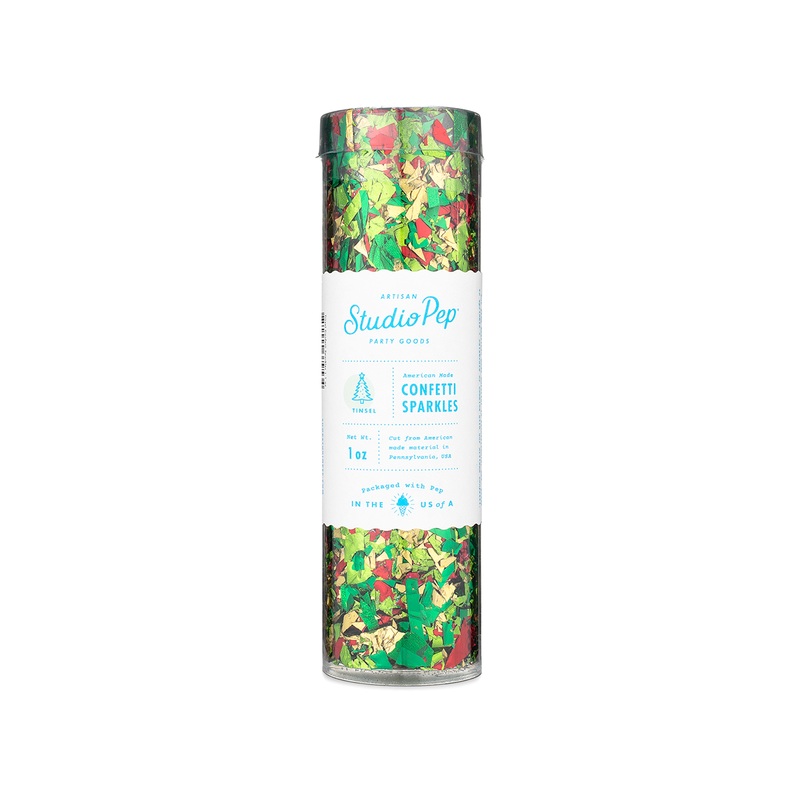 GREEN TINSEL CONFETTI