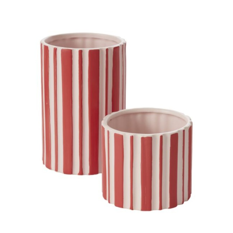 PEPPERMINT STRIPE VASE