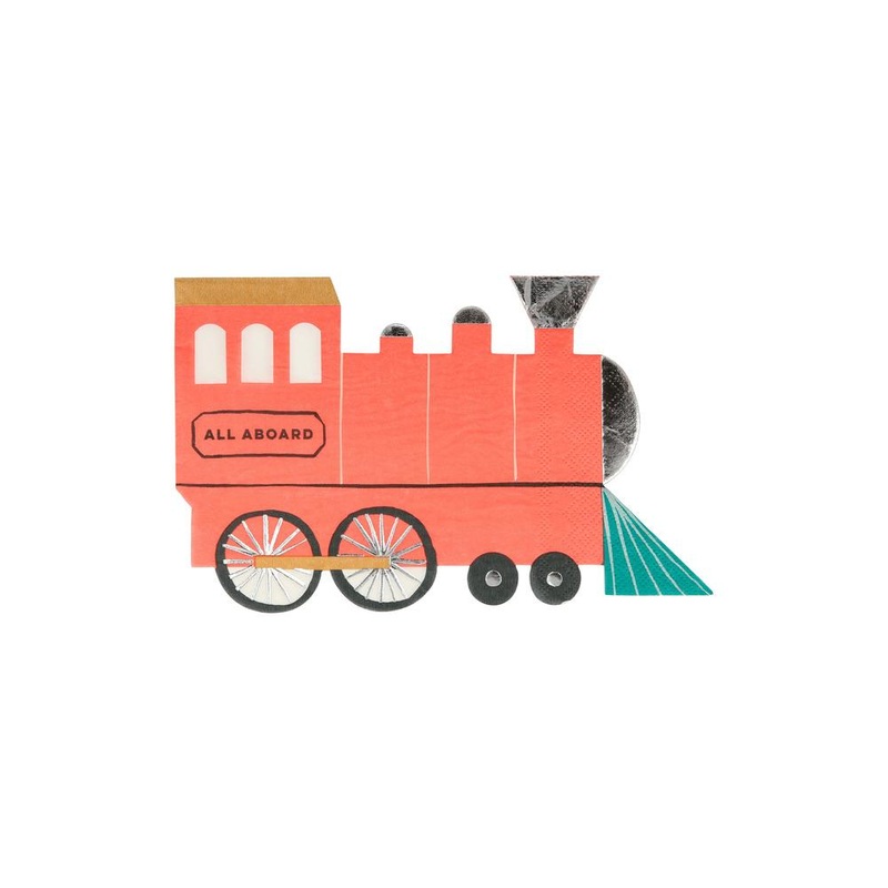 TRAIN THEMED PARTY NAPKINS
