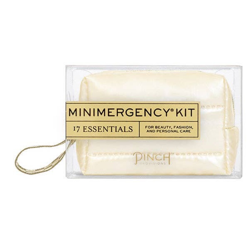 WHITE PUFFER MINI EMERGENCY KIT