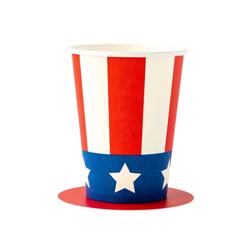 AMERICAN FLAG HAT CUPS