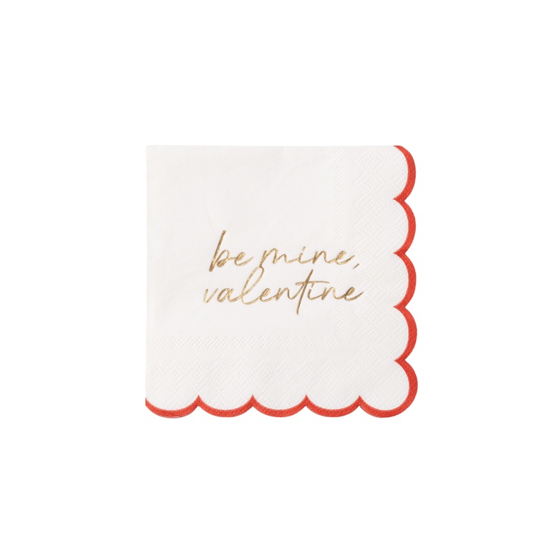 ‘BE MINE, VALENTINE’ COCKTAIL NAPKINS