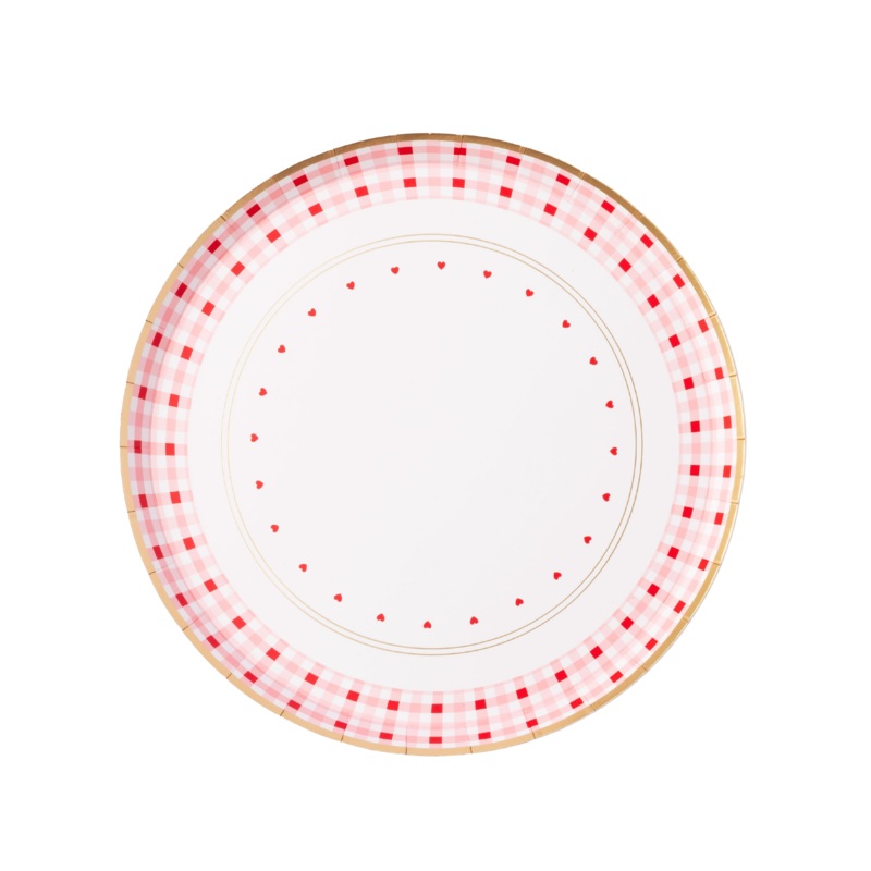 ELEGANT VALENTINE DESSERT PLATES