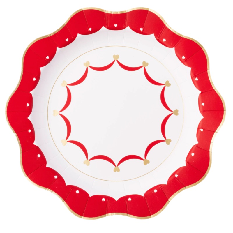 ELEGANT VALENTINE DINNER PLATES