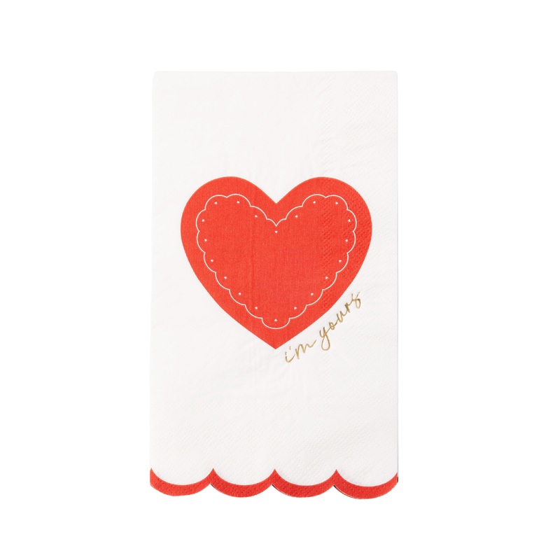 ELEGANT VALENTINE GUEST TOWELS