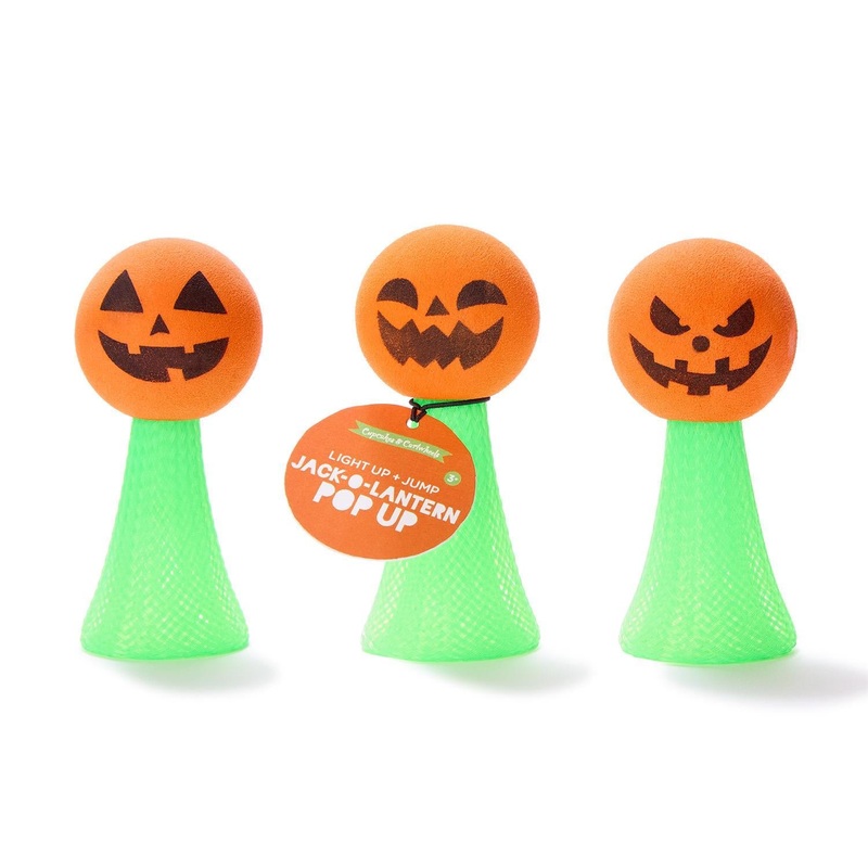LIGHT UP JACK-O-LANTERN JUMPING TOY