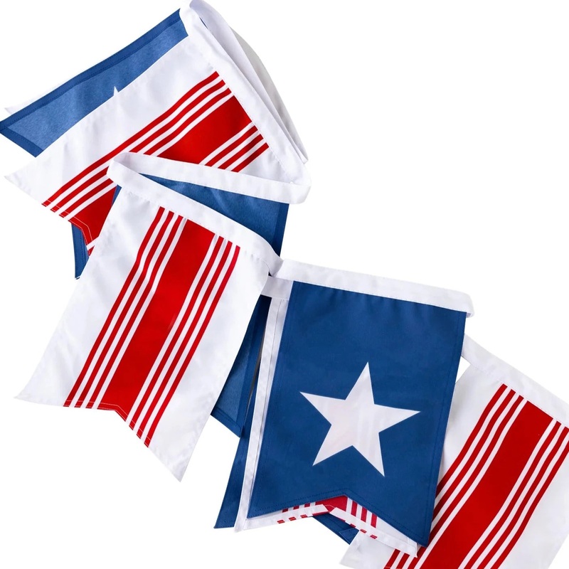 OVERSIZED OUTDOOR FABRIC FLAG PENNANT BANNER