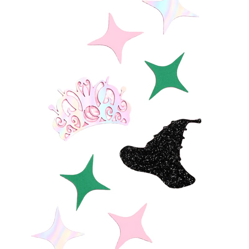 PINK & GREEN WITCH CONFETTI