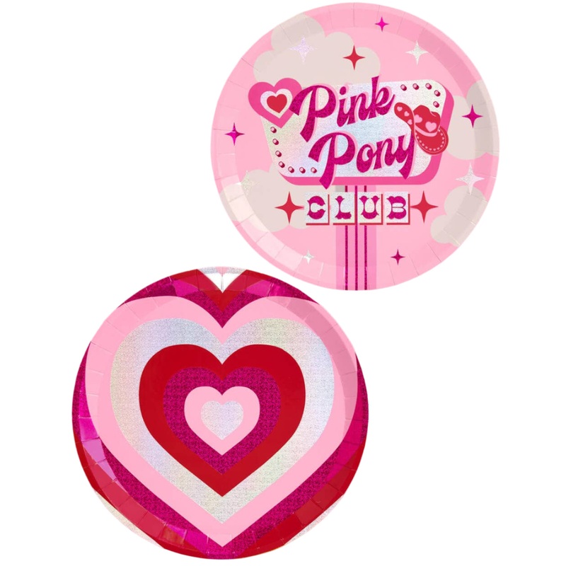 PINK PONY CLUB PAPER PLATES