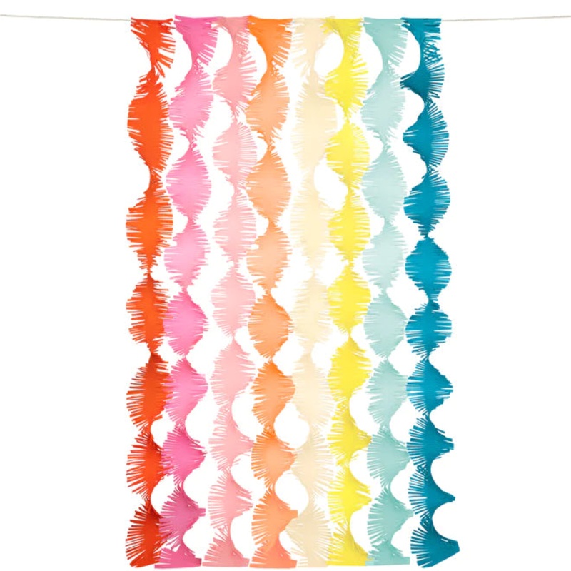 RAINBOW TWISTY FRINGE GARLAND