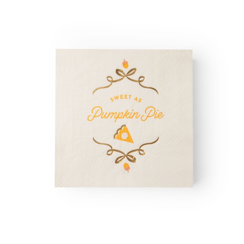 SWEET AS PUMPKIN PIE COCKTAIL NAPKINS