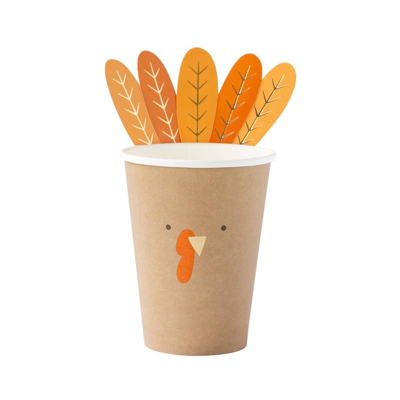 THANKSGIVING TURKEY PAPER CUPS
