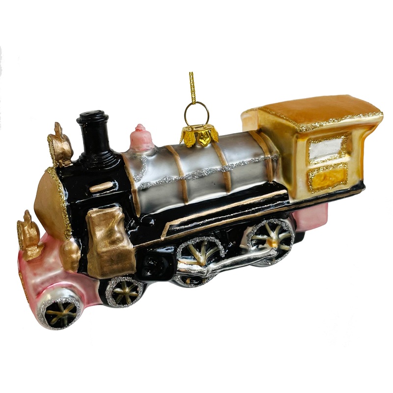 TRAIN GLASS ORNAMENT