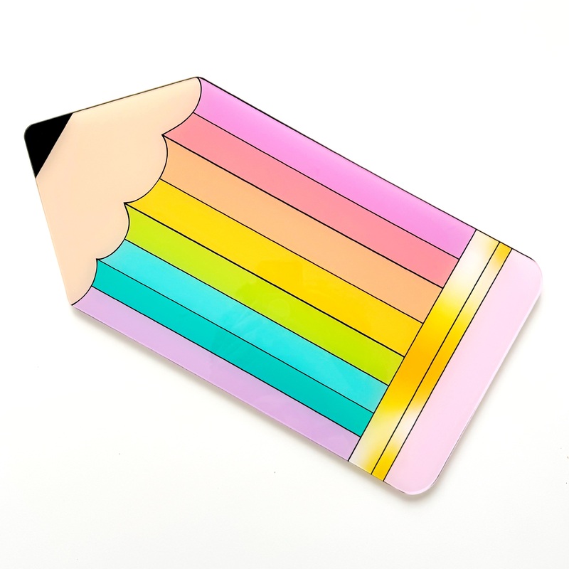 ACRYLIC RAINBOW PENCIL TRAY