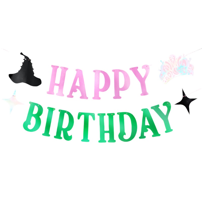 HAPPY BIRTHDAY WITCH BANNER