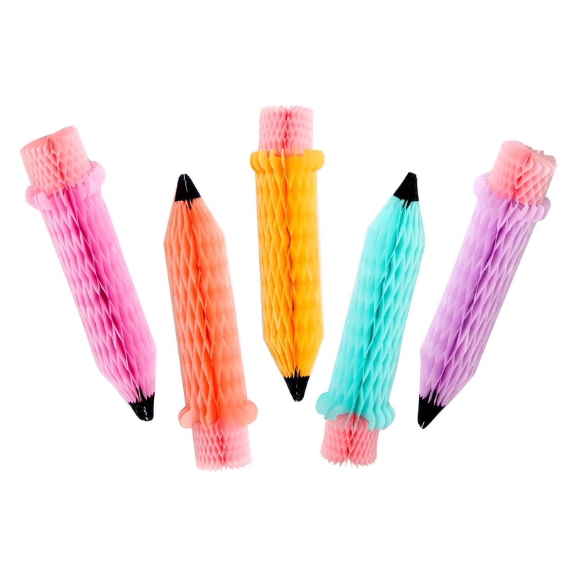 HONEYCOMB COLORED PENCIL DECORATIONS