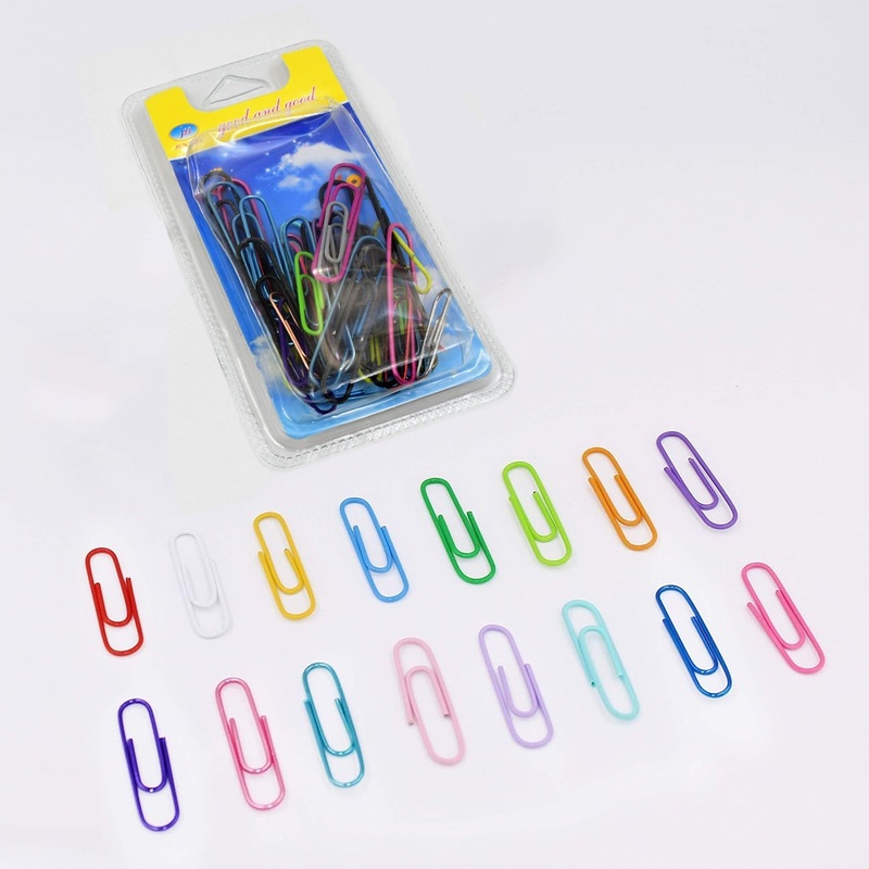 Multipurpose Assorted Color Paper Clips (Approx 40 Pcs / Mix Size)