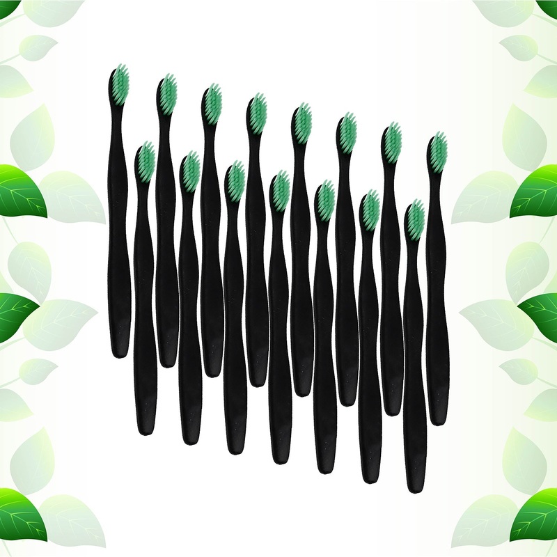 Soft Toothbrush With Plastic Round Box for Men and Women, Kids, AdultsPlastic Toothbrush (15 pcs Set / Mix Color)