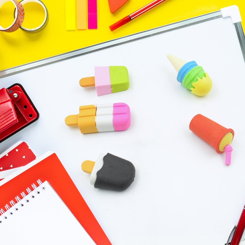 Mini Eraser Set for Kids (5 Pieces) – Fun Designs, Party Favors, School Prizes