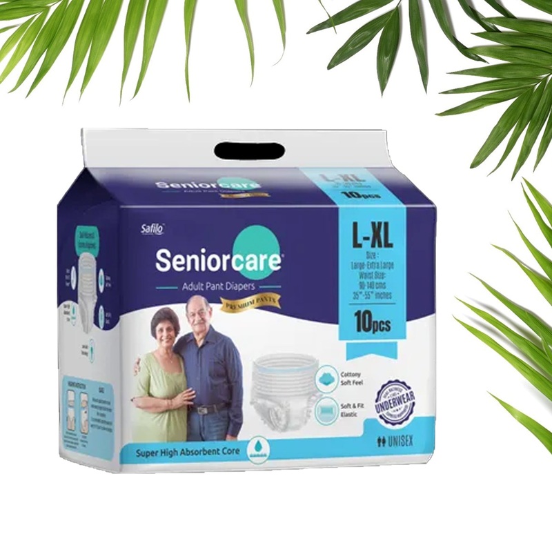 Large – Extra Large Senior care Adult Pull Up Diaper Pants (Waist Size (90-140 Cm | 35 -55 Inch) Adult Diapers  ( Large – Extra Large L-XL10Pc)