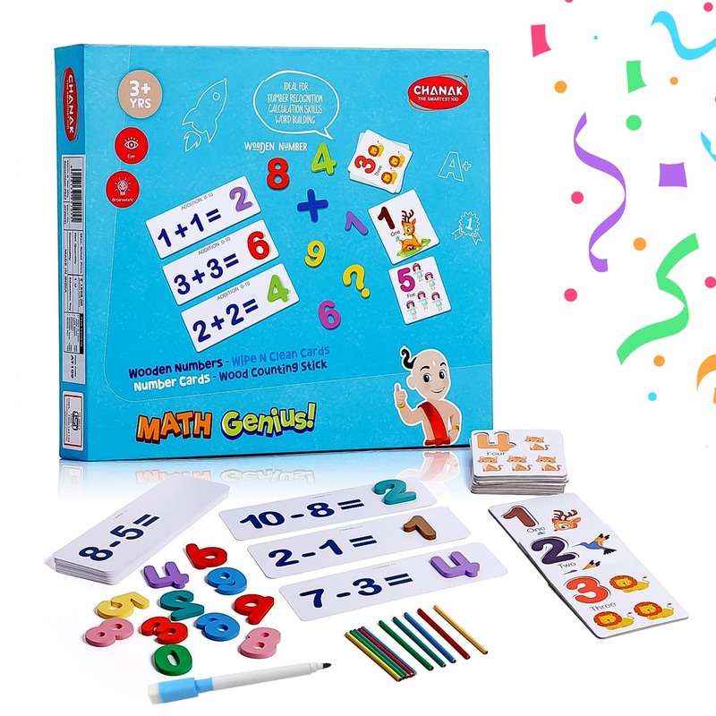 Math Genius for Kids – Educational Math Card (1 Set)