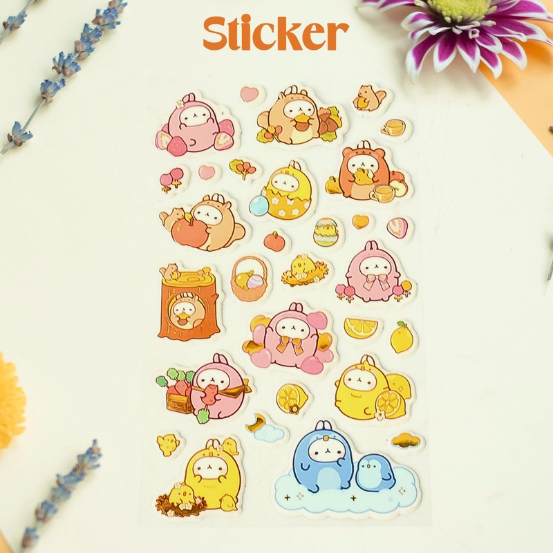 Multipurpose Adhesive 3D Stickers (1 Sheet / 1710 Cm)
