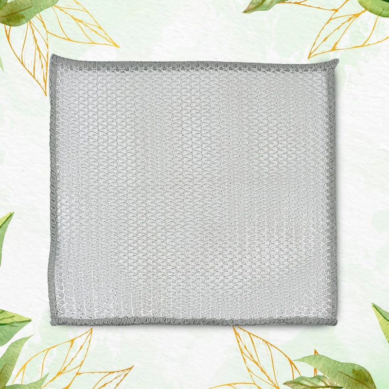 One-Sided Multipurpose Microfiber Cloths, Scrubber (1 Pc / 20×20 Cm)
