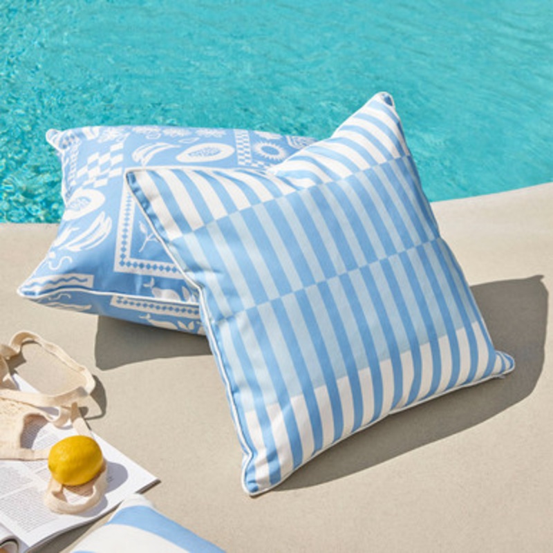 Amalfi Check Outdoor Cushion [SUNLAMALFC24]