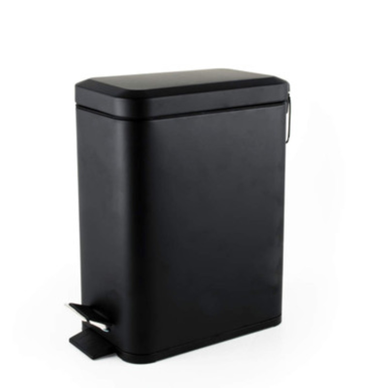 Rectangular Pedal Bin – Black