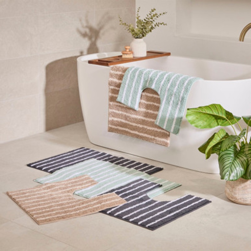 Seana Stripe Contour & Bath Mat Pack [HABBSEANA24]