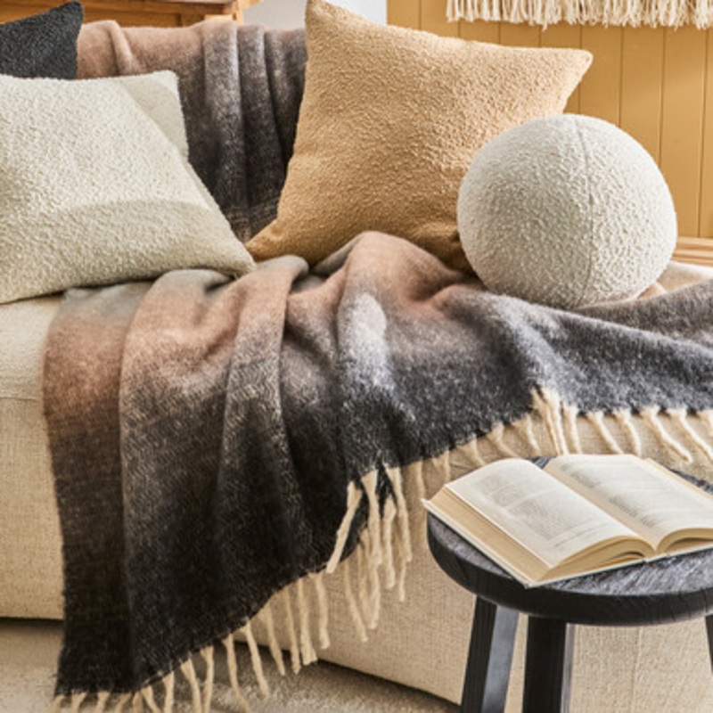 Zola Ombre Faux Mohair Extra Large Throw [HABLZOLA25]