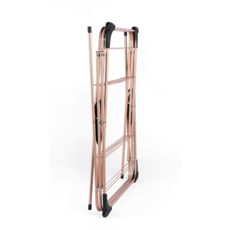 3-Tier Clothes Airer – Rose Gold