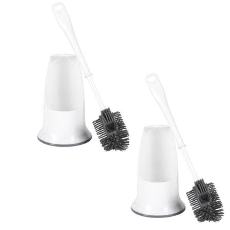 Antibac Silicone Toilet Brush – 2 Pack
