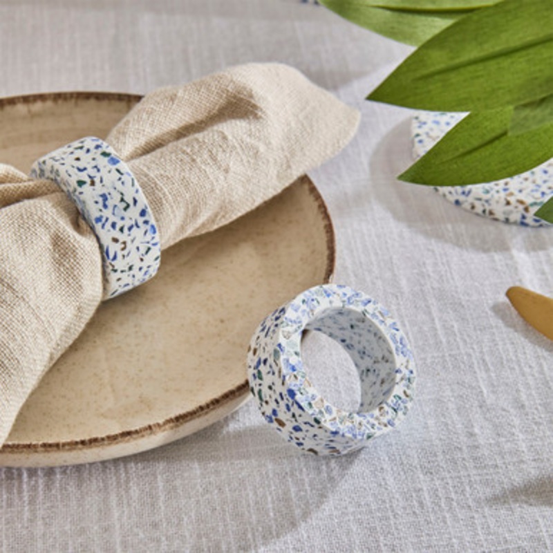 Azul Napkin Ring 2pk [MUSLAZUNRS24]