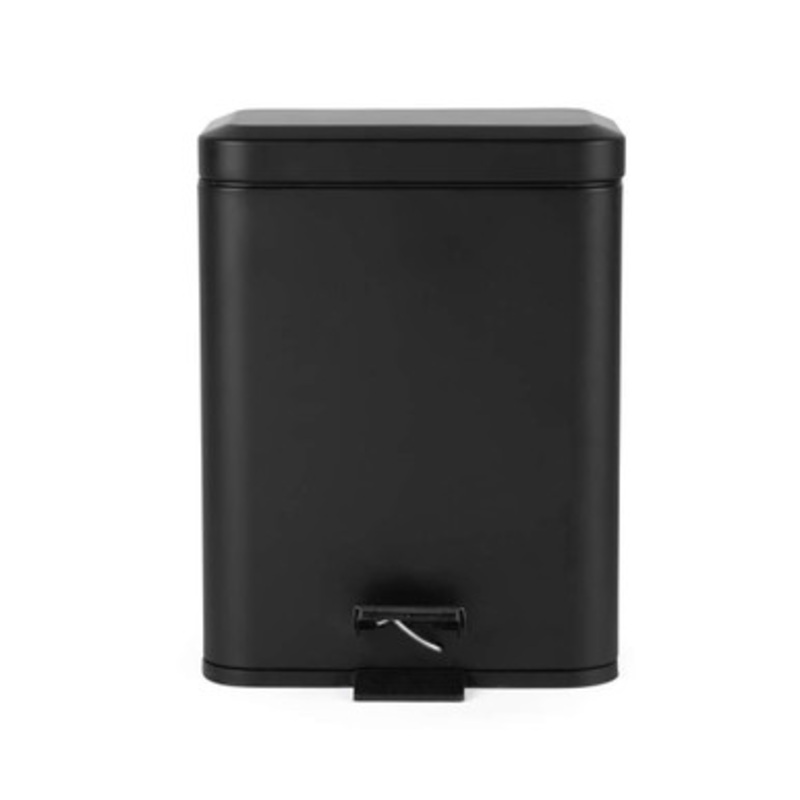 Dual Compartment Bin  Black