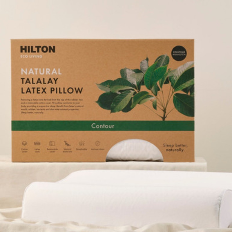 Eco Living Natural Talalay Latex Contour Pillow [HILBHHLTH07D]