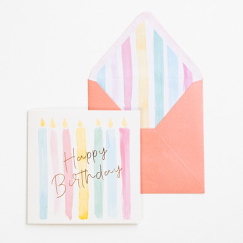Greeting Card Gelati Candles [HABLGIFTC21I]