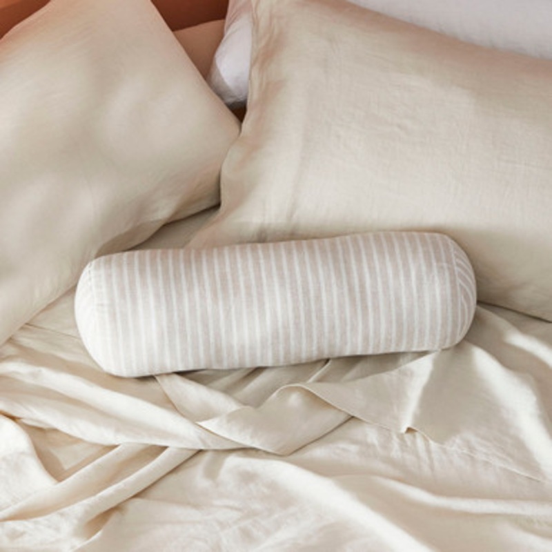 Sahara Linen Striped Bolster [MUSLSAHAB21]