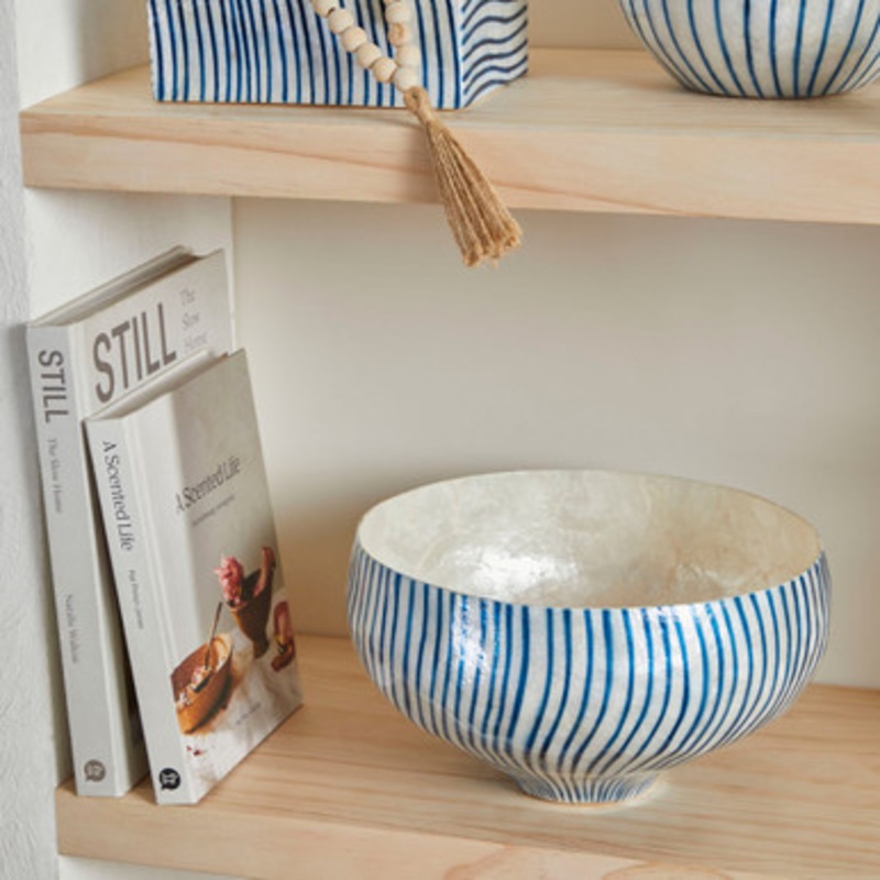 Samal Capiz Decorative Bowl [MUSHSAMBS23]