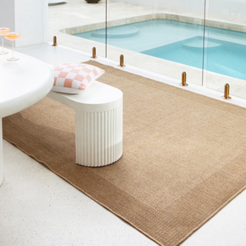 Tannum Natural Border Outdoor Rug [SUNLTANNU22A]
