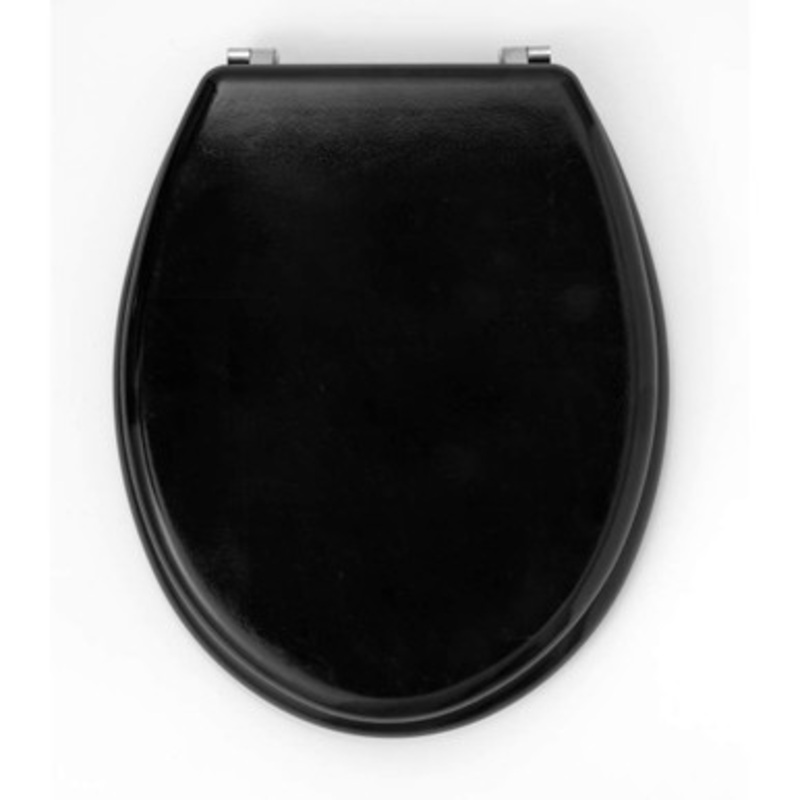 Wooden MDF Toilet Seat – Black