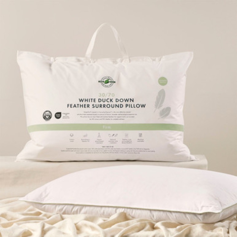 30/70 Duck Down Feather Firm Pillow [GREB3070F23]